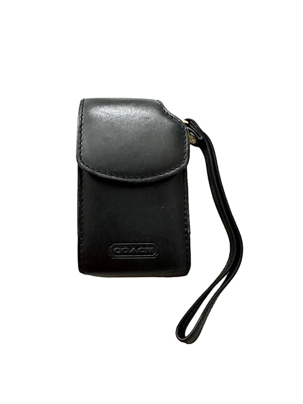 Coach 4521 Star TAC Leather Vintage Flap Small Cell Phone Case Holder